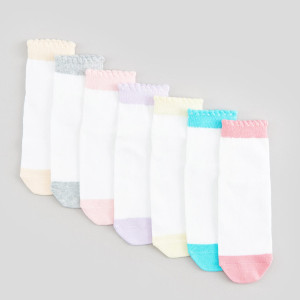 Sinsay - Skarpetki 7 pack - Wielobarwny - dziewczynka - 9956I-MLC