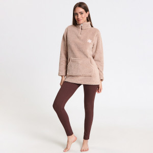 Sinsay - Piżama - Beżowy - damski - RZ575-08X