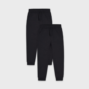 Sinsay - Spodnie dresowe jogger 2 pack - Czarny - chłopiec - WJ810-99X