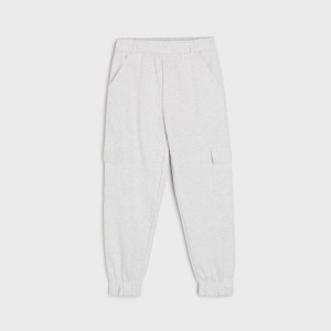 Sinsay - Spodnie dresowe - Jasny szary - chłopiec - WJ876-09M