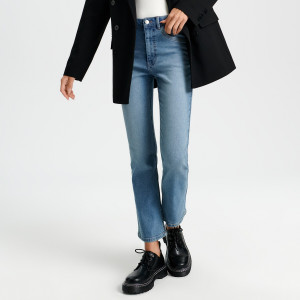 Sinsay - Jeansy flare - Niebieski - damski - WQ599-50J