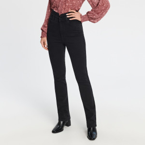 Sinsay - Jeansy flare high waist - Czarny - damski - XE344-99J