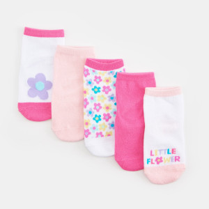 Sinsay - Skarpetki 5 pack - Wielobarwny - dziewczynka - XX089-MLC