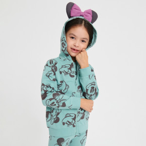 Sinsay - Sudadera con capucha de Minnie Mouse - Turquesa - Niña - XY369-67X