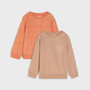Sinsay - Bluzy 2 pack - Pomarańczowy - chłopiec - YA177-28X