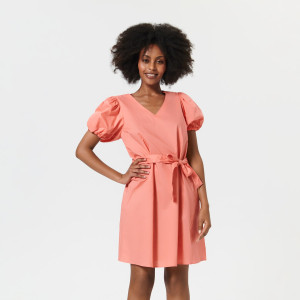 Sinsay - Ausgestelltes Minikleid - Orange - damen - YJ631-22X