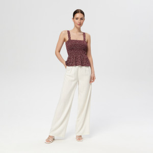 Sinsay - Top w kwiaty - Wielobarwny - damski - YK673-MLC