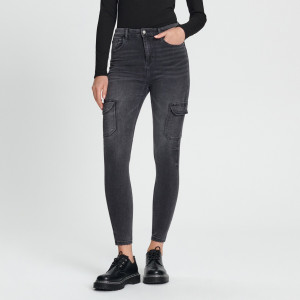 Sinsay - Jeans skinny - Grigio - Da donna - YQ138-85J