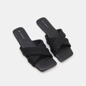 Sinsay - Klapki - Czarny - damski - ZA234-99X