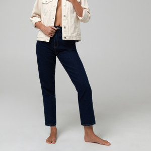 Sinsay - Jeansy mom high waist - Niebieski - damski - ZA583-95J