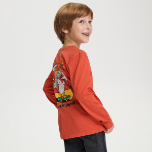 Sinsay - Koszulka z nadrukiem - Czerwony - chłopiec - ZE096-29X