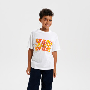 Sinsay - Koszulka Flash - Biały - chłopiec - ZE388-00X