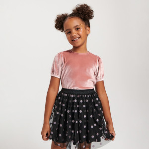 Sinsay - Koszulka - Różowy - dziewczynka - ZF575-03X