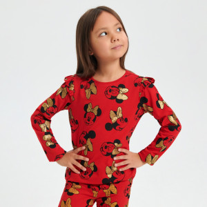 Sinsay - Μακρυμάνικη μπλούζα Minnie Mouse - Κοκκινο - Κορίτσι - ZM774-33X