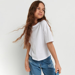 Sinsay - T-Shirts, 2er-Pack - Weiß - Mädchen - ZM782-00X