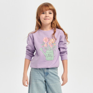 Sinsay - Bluza - Fioletowy - dziewczynka - ZP235-04X