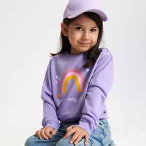 Sinsay - Sweatshirt - Purpur - Mädchen - ZP237-45X