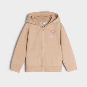 Sinsay - Bluza rozpinana - Brązowy - dziewczynka - ZP490-98X