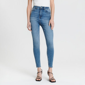 Sinsay - Jeansy skinny high waist - Niebieski - damski - ZT884-55J