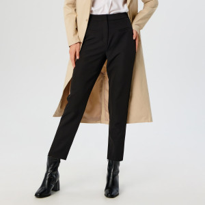 Sinsay - Spodnie eleganckie - Czarny - damski - ZU956-99X
