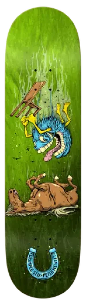 Antihero Grimplestix Hewit True Fit Skateboard Deck (Grün)