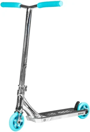 Core SL3 Mini Stunt Scooter (Chrome/Teal)