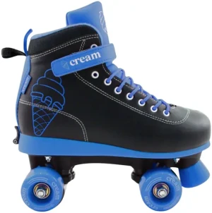 Cream Skates CREAM Scoop Vivid Adjustable Kids Roller Skates (Black/Blue)  - Blue;Black - Size: 31-34 EU