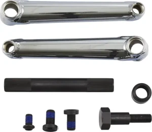 Cult Crew 19mm BMX Cranks (Chrome)  - Silver - Size: 160mm