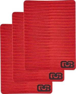 DB Skimboards EVA Traction 3-Pak (Rød)