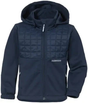 Didriksons Briska Børne Softshell Jakke (Navy)