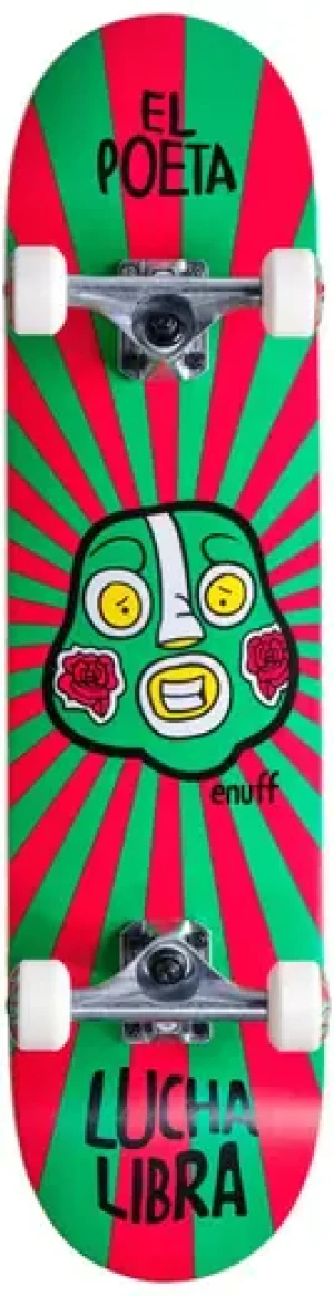 Enuff Lucha Libre Skateboard Komplettboard (Rot)