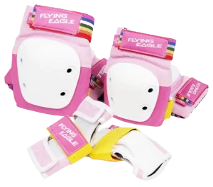 FlyingEagle Valiant Protektoren Set Kinder (Pink)
