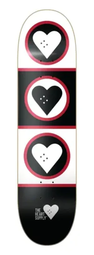 Heart Supply Squad Skateboard Deck (Schwarz/Weiß)
