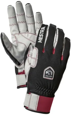 Hestra Ergo Grip Windstopper Race Gloves (Black)  - Black;White;Red - Size: 6