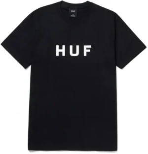 HUF Essentials OG Logo T-Shirt (Black)