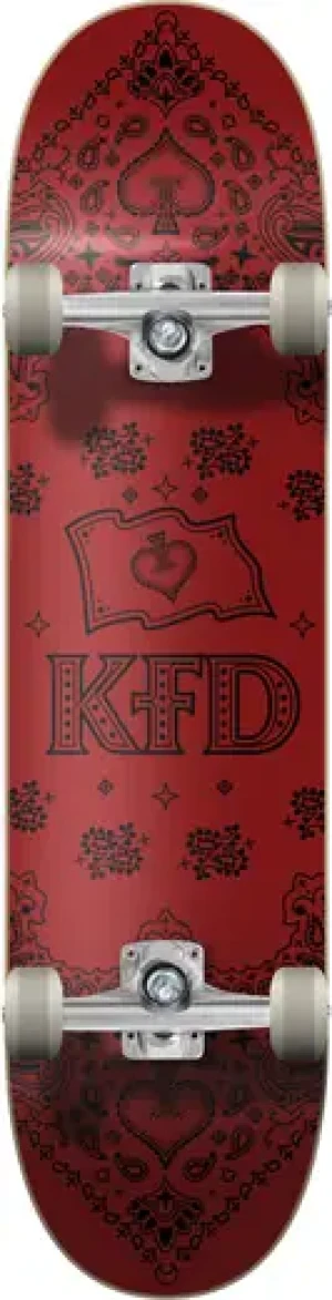 KFD Bandana Komplet Skateboard (Crimson)