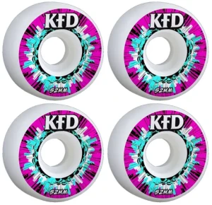 KFD Blast Skateboard Hjul 4-Pak (52mm - Pink)