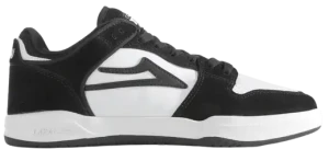 Lakai Telford Low Skatersko (Black White Suede)