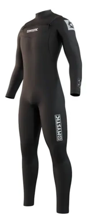 Mystic Star 4mm Double Chest Zip Neoprenanzug (Schwarz)