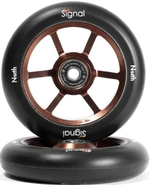 North Scooters North Signal Hjul Til Løbehjul 2-Pak (Rust/Black)
