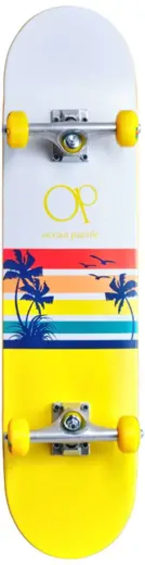 Ocean Pacific Sunset Skateboard Completo (Giallo) taglia 7.75"