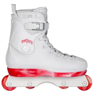 Playlife Rave Tomo Pro Aggressive Inline Skates (White)  - White;Red - Size: 4.5-5 EU