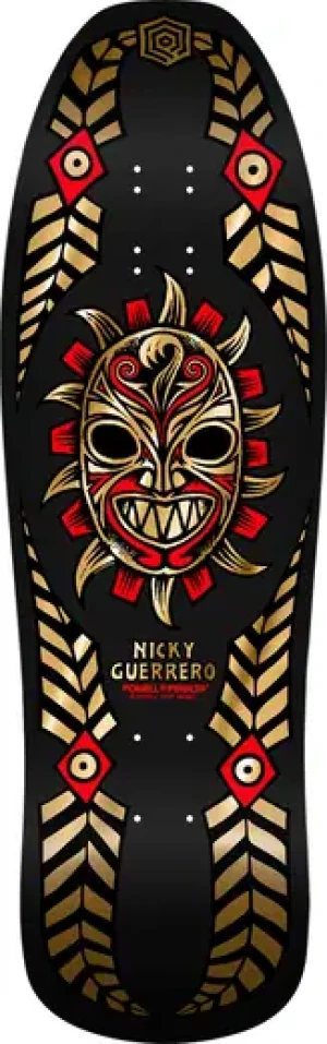 Powell Peralta Nicky Guerrero Mask Skateboard Deck (Gold Foil)