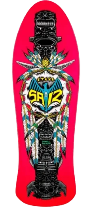 Powell Peralta Steve Saiz Totem Skateboard Deck (Pink)