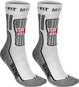 MyFit Fitness Skating Socken (Weiß)