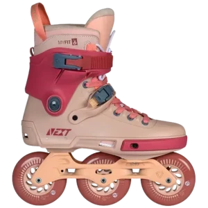 Powerslide Next 100 Burgundy Freeskates (Pink)  - Pink;Red - Size: 4-4.5 EU