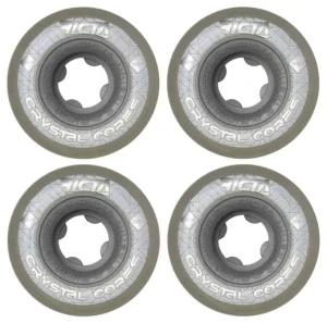 Ricta Crystal Cores 95A Ruote skateboard 4-Confezione (54mm - Grigio)