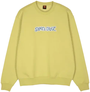 Santa Cruz Apparel Santa Cruz Patch Strip Crew (Gul)