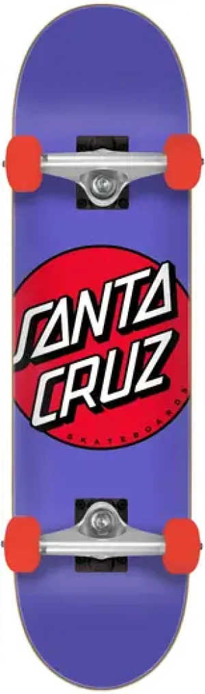 Santa Cruz Spotlight Dot Mini Skateboard Komplettboard (Lila)