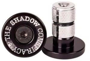 Shadow Deadbolt Alloy Bar Ends (Schwarz)
